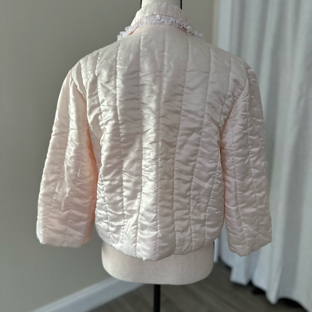 Cropped puff jacket | vintage house coat - Picture 6 of 6